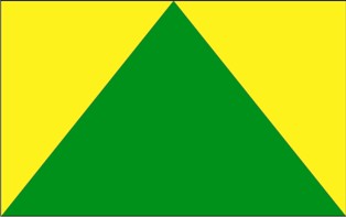 Flaga Gminy Zielona Góra